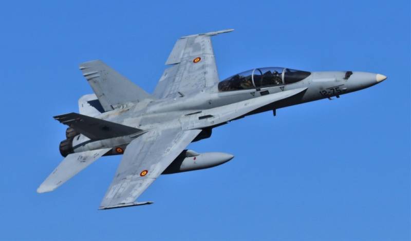 Un veterano biplaza EF-18M del Ala 12. (Julio Maíz) Un veterano biplaza EF-18M del Ala 12. (Julio Maíz)