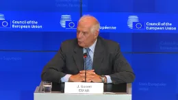 Josep Borrell, Alto Representante para Asuntos Exteriores y Pol�tica de Seguridad vicepresidente de la Comisi�n Europea durante la rueda de prensa.