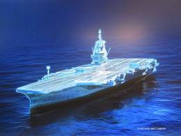 Podemos ver las l�neas del concepto del PA-Ng en esta infograf�a de un nav�o que desplazar� algo m�s de ochenta y dos mil toneladas. (Octavio D�ez C�mara)