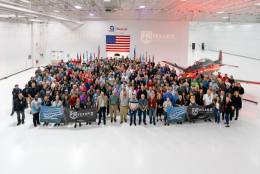 Celebracin de la entrega del Texan II nmero 1.000.