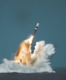 Misil bal�stico nuclear estrat�gico Trident II D5 de la U.S.Navy. (DoD)
