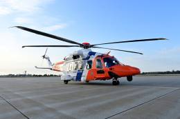 Uno de los Leonardo AW189 recientemente incorporado por el �Kustwacht � (foto Kustwacht)