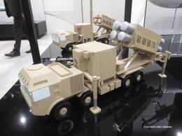 MBDA ha presentado en Paris varias maquetas con sistemas de misiles antibuque lanzables desde puntos costeros. (Octavio D�ez C�mara)