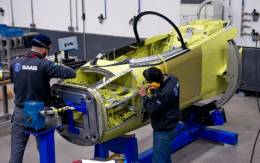 Primer fuselaje delantero del caza Gripen NG montado en Brasil