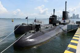 Submarinos U-209-1200 ARC Pijao y U-206 A ARC Intr�pido  de la Armada de Colombia (Fotograf�a Carlos Vanegas)