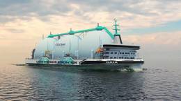 Futuro buque de hidrógeno GAIA (Fuente: C-Job Naval Architects)