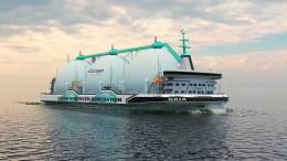 Futuro buque de hidrgeno GAIA (Fuente: C-Job Naval Architects)