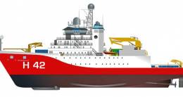 Infografa del Navo de Apoyo Antrtico (NaPAnt) de la Marina de Brasil