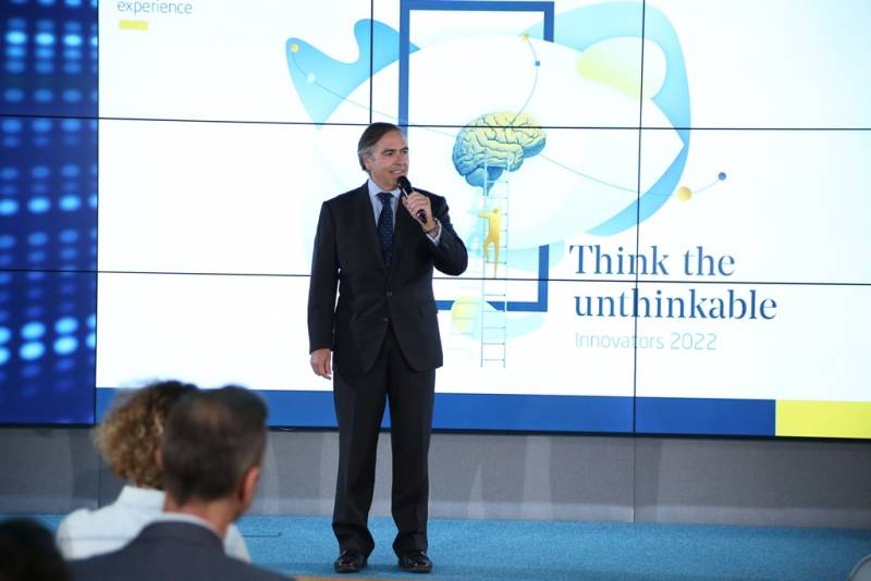 Ignacio Mataix en la entrega de premios iniciativa intraemprendimiento Innovators 2022 (Indra). Ignacio Mataix en la entrega de premios iniciativa intraemprendimiento Innovators 2022 (Indra).