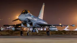 Eurofighter del Ejrcito del Aire en Gando. Foto: Ejrcito del Aire y del Espacio