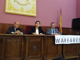 Los tres ponentes durante la presentacin (autor)