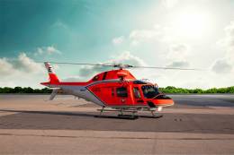 Uno de los helic�pteros TH-73A, �Thrasher�. (foto Leonardo)