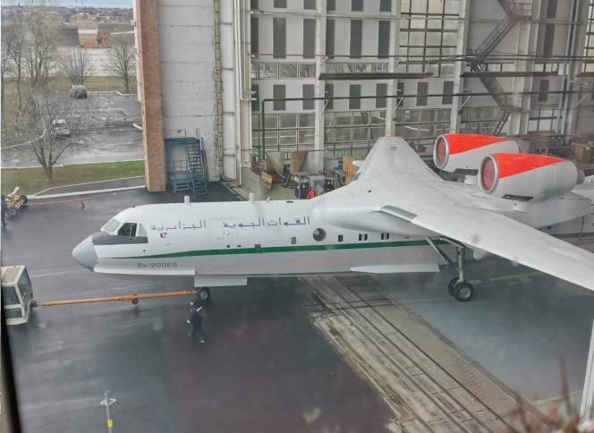 El primer avión anfibio Beriev BE-200ES para Argelia El primer avión anfibio Beriev BE-200ES para Argelia