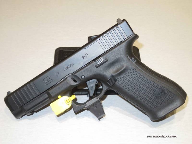 Glock acaba de presentar en el Shot Show de las Vegas uno de sus modelos más recientes, el G47 que es óptimo para el entorno profesional. (Octavio Díez Cámara) Glock acaba de presentar en el Shot Show de las Vegas uno de sus modelos más recientes, el G47 que es óptimo para el entorno profesional. (Octavio Díez Cámara)
