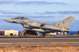 Eurofighter del Ala 14 durante el ejercicio Ocean Sky 2021 (Ejrcito del Aire)