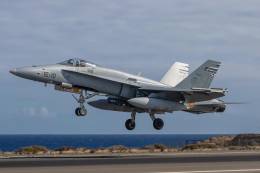 F-18 del Ala 15 durante el Ejercicio Ocean Sky 2021 (Ejrcito del Aire y del Espacio)