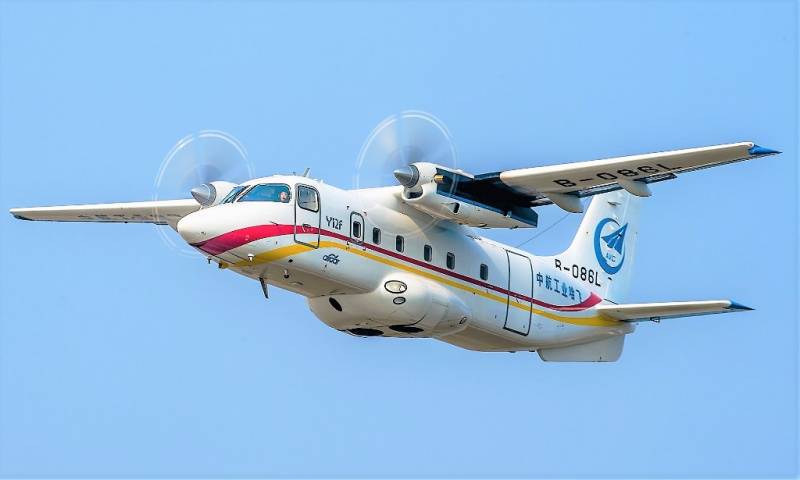 El Y-12F es un Y-12E rediseado completamente y con espacio para tres paletas LD3.  Monta dos motores P&W Canada PT6A-65B. (Foto: Pakistan Defence)  