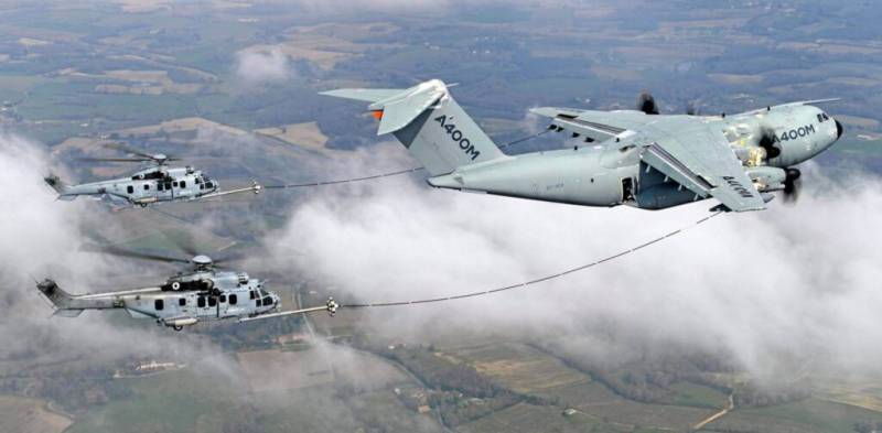 Un A400M de la empresa durante los test de reabastecimiento en vuelo. (Foto Airbus DS) Un A400M de la empresa durante los test de reabastecimiento en vuelo. (Foto Airbus DS)