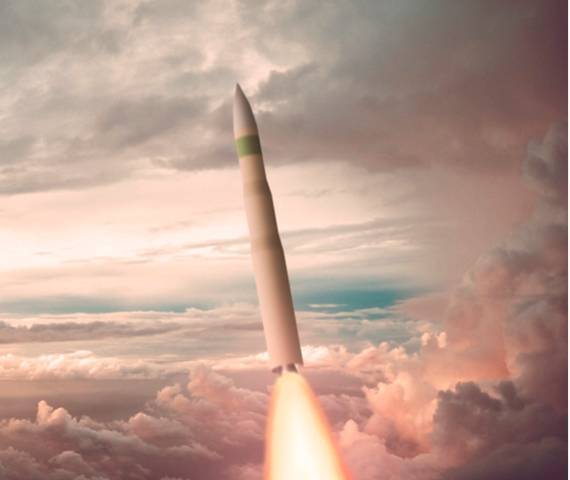 Se estipula que el primer lanzamiento del ICBM Sentinel podría tener lugar este mismo año o el próximo. (Northrop Grumman) Se estipula que el primer lanzamiento del ICBM Sentinel podría tener lugar este mismo año o el próximo. (Northrop Grumman)