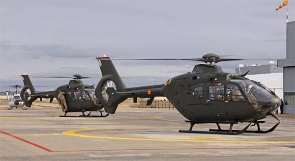 Uno de los H135 de la Aviación del Ejército de Tierra. (Foto Airbus Helicopters)