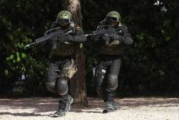 Miembros de la  Agrupacin de Infantera de Marina de Madrid (AGRUMAD) / Foto: Julio Maz