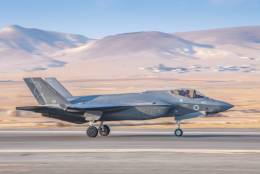 Aviones de combate F-35I de la IDF de Israel.  (Foto defensa.com)
