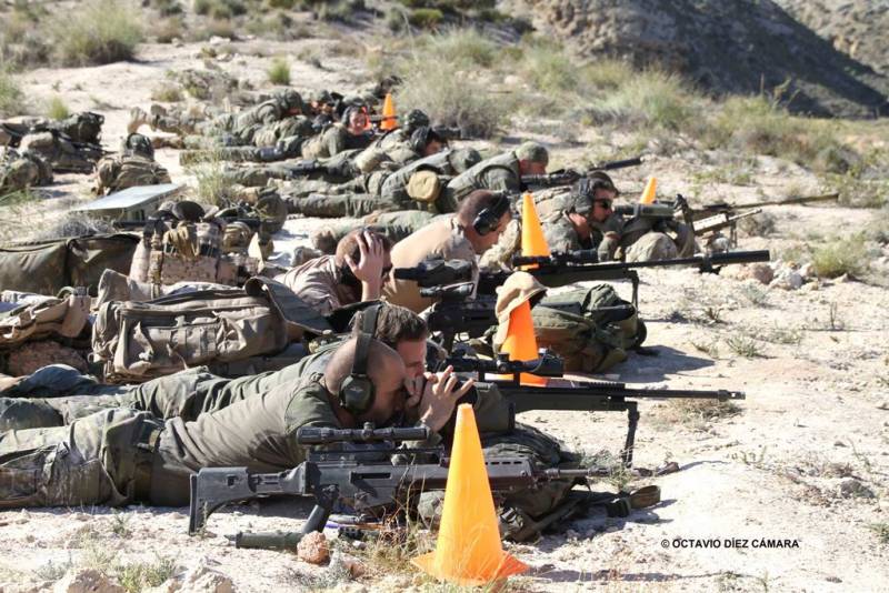 Tiradores de precisión de distintas unidades de las Fuerzas Armadas españolas participan en esta competición. (Octavio Díez Cámara) Tiradores de precisión de distintas unidades de las Fuerzas Armadas españolas participan en esta competición. (Octavio Díez Cámara)