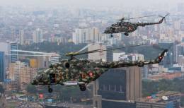 Helicptero Mi-171Sh-P de la Aviacin del Ejrcito del Per.