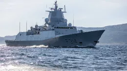 Fragata F-314 de la Armada de Noruega.