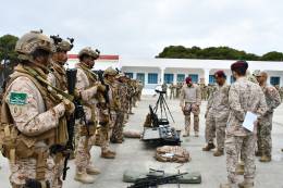 Miembros de la 64.a Brigada de Fuerzas Especiales de Arabia Saudita en Túnez.
