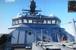 Monodon es el reflejo de una firma apuesta por la tecnloga en Navantia. Impresionante recreacin digital de las corbetas saudes en el simulador de NTC (Jos Mara Navarro).