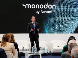 El presidente de Navantia, Ricardo Domnguez, en su intervencin en FEINDEF. Foto: Navantia