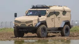 Uno de los Veh�culos Blindados (4x4) de la familia Sandcat de Plasan Sasa Ltd.
