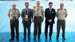 Presentacin de NEVA de GDELS Santa Brbara Sistemas en Feindef. Foto: Faindef