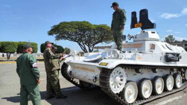 Vehículo de combate de infantería Nexter AMX-13 modelo 56 VCI operado por el Comando de Zona y Orden Interno N° 41. (Foto: Guardia Nacional Bolivariana).