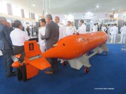 Kongsberg ha proporcionado a Perú su vehículo submarino Hugin 3000 que incluye numerosos sensores. (Octavio Díez Cámara)
