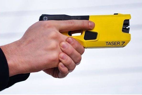 Un Taser 7 en uso en la Policía Nacional (NIDEC) Un Taser 7 en uso en la Policía Nacional (NIDEC)
