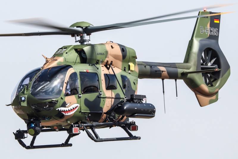 El polivalente nuevo helicóptero H145M D-3 de la firma Airbus Helicopters. (foto Rubén Galindo) El polivalente nuevo helicóptero H145M D-3 de la firma Airbus Helicopters. (foto Rubén Galindo)