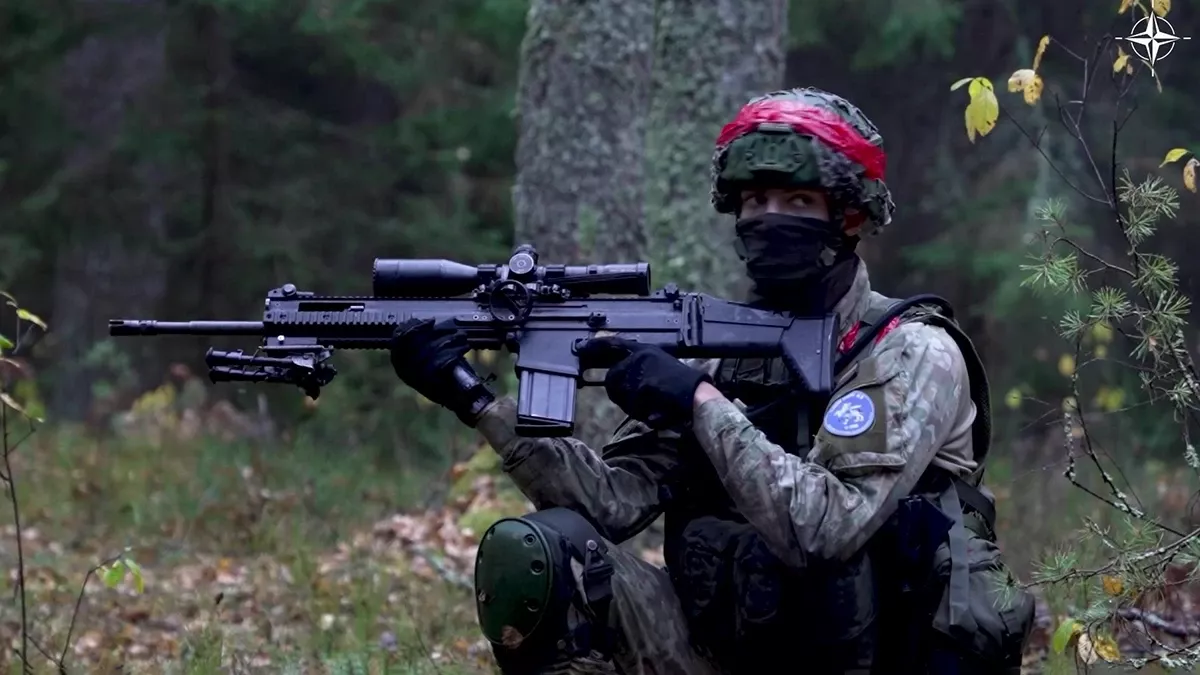 Soldado de la brigada de infantería mecanizada Iron Wolf lituana. Foto: OTAN Soldado de la brigada de infantería mecanizada Iron Wolf lituana. Foto: OTAN