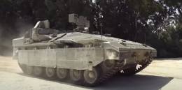 La versi�n 1500 del Namer (captura v�deo Ministerio de Defensa de Israel)