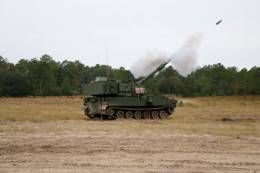 Un M109A7 durante pruebas en servicio (U.S. Army)