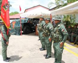 Acto de trasmisi�n de mando de la ZODI N� 32 Barinas y ZODI N� 35 Gu�rico en el Fuerte Conopoima. (Foto: Ej�rcito Bolivariano)