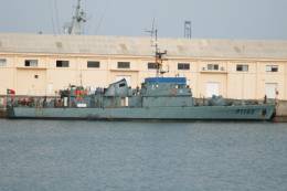 Detalle del ms veterano patrullero de la Marinha Portuguesa, el NRP Zaire.  (foto Antonio Rodrguez Santana)