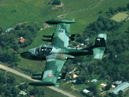 Los Cessna A-37B Dragonfly de la Fuerza Area del Per y los T-27 Tucano y  Aermacchi MB-339 lograron entre 1985 y 2000 interceptar 101 aeronaves.