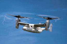 Uno de los Bell-Boeing MV-22B �Osprey� del USMC. (foto Julio USMC)