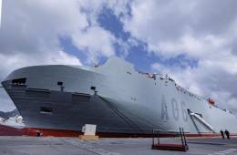 El Ysabel en su muelle base de Cartagena. (foto Julio Maz)