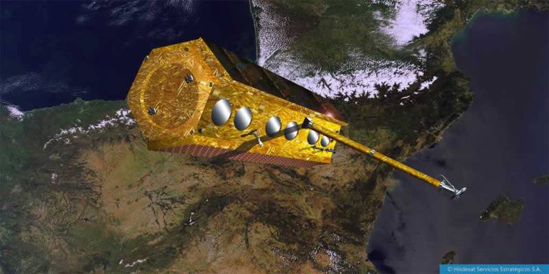Infografía del satélite PAZ (Hisdesat) Infografía del satélite PAZ (Hisdesat)