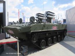 El modernizado blindado BMD-4M, una de las plataformas contracarro de Rusia armado con misiles Kornet D-1 (Octavio Dez Cmara)