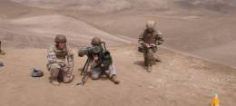 Instruccin de una unidad de tiro LR Spike en su versin de ejercicio, foto Ejrcito de Chile.