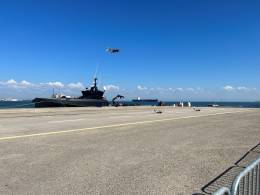 Tres UAVs Tizona operan en Troia durante REPMUS (Swarming TS)